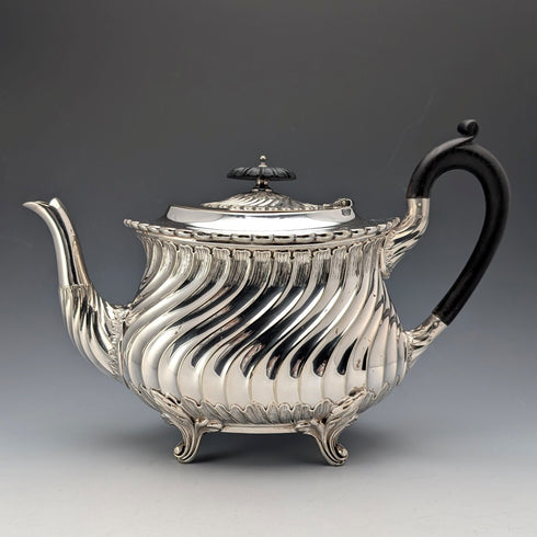 古董英國銀盤茶具,三件套,George Shadford Lee&Henry Wigfull